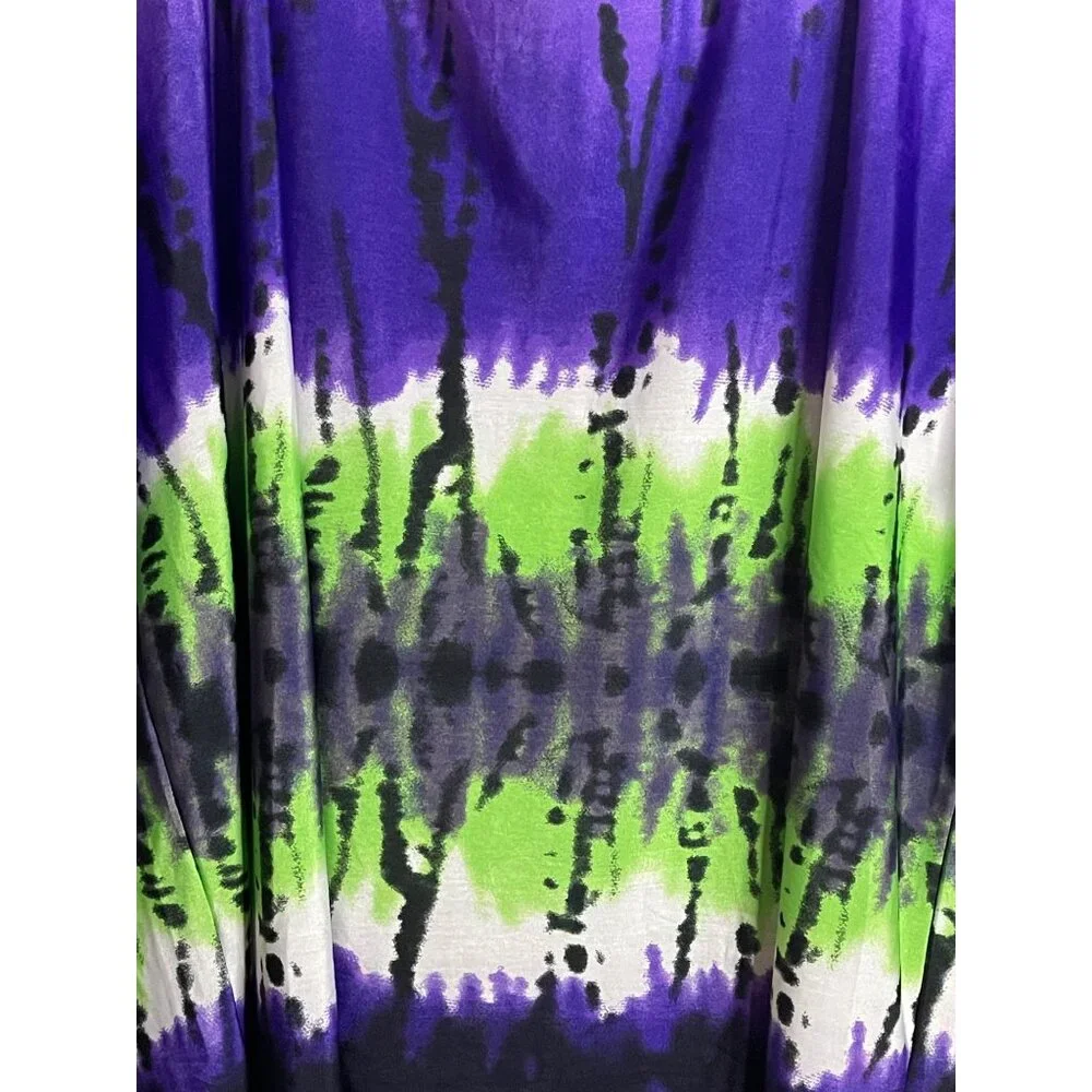 Magic Avenue Womens Plus Size Tie-Dye Loose Fit Blouse Plus Size 1X - Picture 2 of 15
